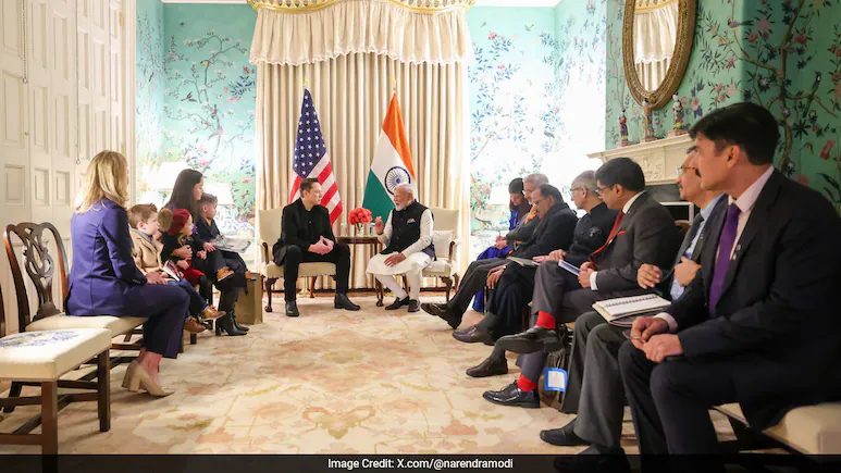 PM Modi Meets Elon Musk, Discusses Innovation, Space Exploration